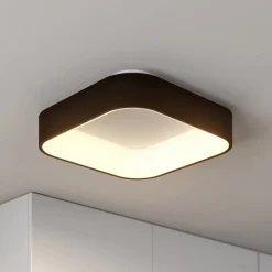 Arcchio LED-loftlampe Aleksi, 45 x 45 cm, sort, CCT