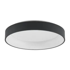 Arcchio LED-loftlampe Aleksi, Ø 60 cm, sort, metal, CCT
