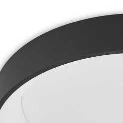 Arcchio LED-loftlampe Aleksi, Ø 60 cm, sort, metal, CCT
