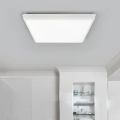 Arcchio LED-loftlampe Augustin, 40 x 40 cm, hvid, IP54
