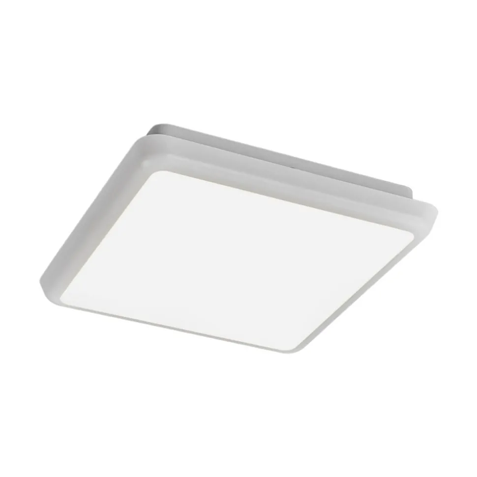 Arcchio LED-loftlampe Augustin, 25 x 25 cm, hvid, IP54