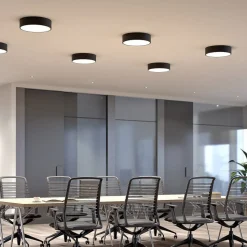 Arcchio LED-loftlampe Noabelle, Ø 40 cm, sort, metal