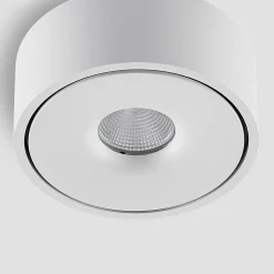 Arcchio LED-loftlampe Rotari, hvid, op og ned, aluminium