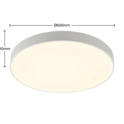 Arcchio LED-loftlampe Vanida, hvid, Ø 60 cm, op/ned