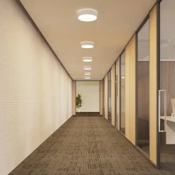 Arcchio LED-loftlampe Vanida, hvid, Ø 40 cm, op/ned