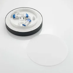 Arcchio LED-loftlampe Vanida, sort, Ø 40 cm, op/ned