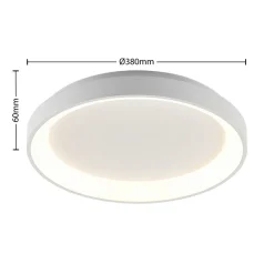 Arcchio LED-loftlampe Vivy, Ø 38 cm, hvid, metal
