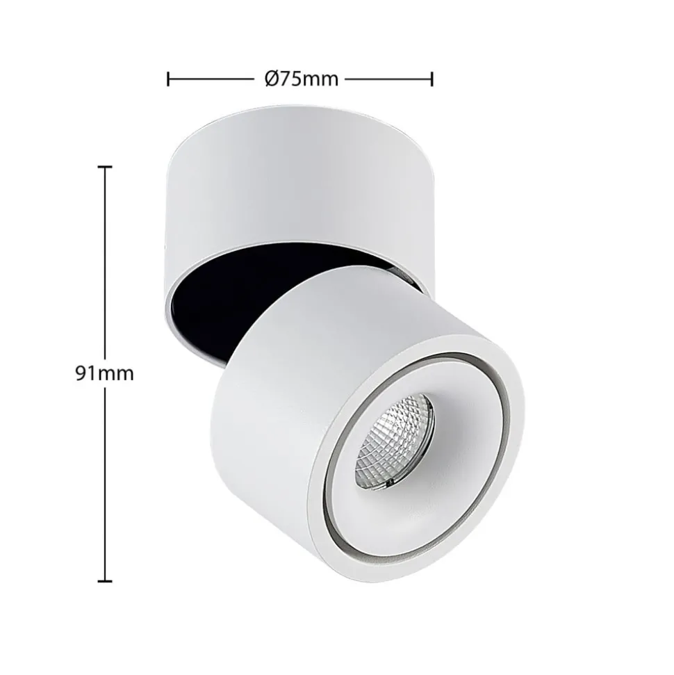 Arcchio LED-loftspot Rotari, hvid, 1 lyskilde, 681lm