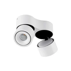 Arcchio LED-loftspot Rotari, hvid, 2 lyskilder, 1362lm
