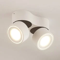 Arcchio LED-loftspot Rotari, hvid, 2 lyskilder, 2270lm