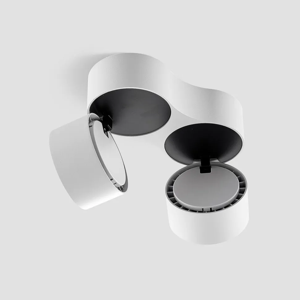 Arcchio LED-loftspot Rotari, hvid, 2 lyskilder, 2270lm