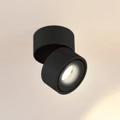 Arcchio LED-loftspot Rotari, 980lm, 1 lyskilde, sort