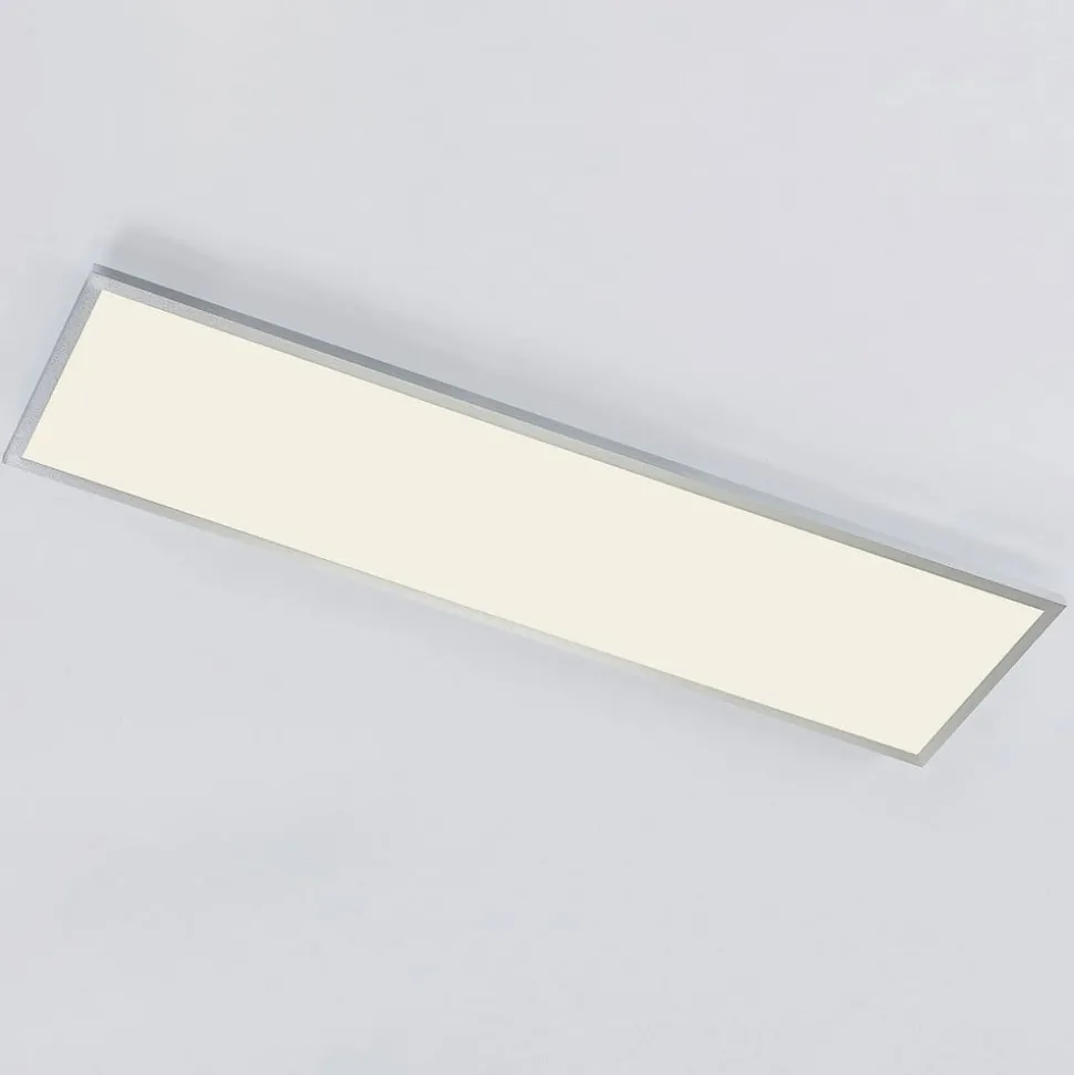 Arcchio LED-panel Arthur, 120 x 30 cm, sølv, 4000 K