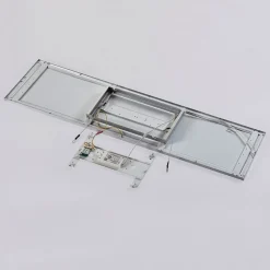 Arcchio LED-panel Arthur, 120 x 30 cm, sølv, 4000 K