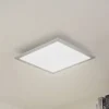 Arcchio LED-panel Lyndra, 40 cm, sølv, aluminium, dæmpbar, CCT