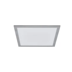 Arcchio LED-panel Lyndra, 40 cm, sølv, aluminium, dæmpbar, CCT