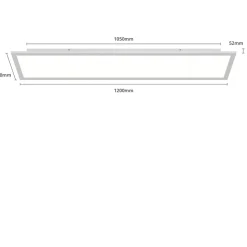 Arcchio LED-panel Lyndra, 120 cm, sølv, aluminium, dæmpbar, CCT