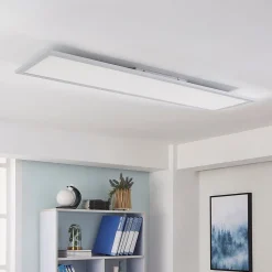 Arcchio LED-panel Lysander, 50W, CCT, 119cm, sølv