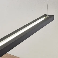 Arcchio LED-pendellampe Cuna, 92 cm, sort, metal
