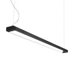 Arcchio LED-pendellampe Cuna, sort, 162 cm, metal
