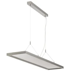 Arcchio LED-pendellampe Dorean, sølv, metal, 120 cm