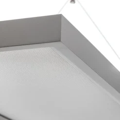 Arcchio LED-pendellampe Dorean, sølv, metal, 120 cm