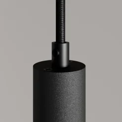 Arcchio LED-pendellampe Franka, 1 lyskilde, Ø 4 cm, sort