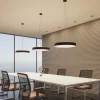 Arcchio LED-pendellampe Vanida, sort, Ø 60 cm, op/ned
