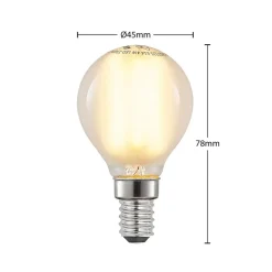 Arcchio LED-pære, dråbepære, E14, 4W, mat 2.700K