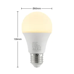 Arcchio LED-pære E27 A60 9,5W opal 3.000K 1055lm