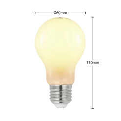 Arcchio LED-pære E27 8W 2.700K dæmpbar, opal