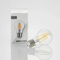 Arcchio LED-pære, filament, E27, 6,5W, klar, 2.700K