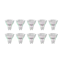 Arcchio LED-pære GU10 2,5W 6500K 450lm glas sæt med 10 stk