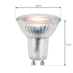 Arcchio LED-pære, reflektor, GU10, 4,5W, klar, 3000K