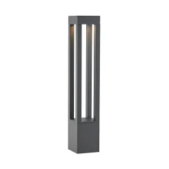 Arcchio LED pullert Lienna, 90 cm, grå, metal, IP65