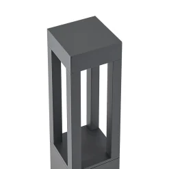 Arcchio LED pullert Lienna, 60 cm, grå, metal, IP65