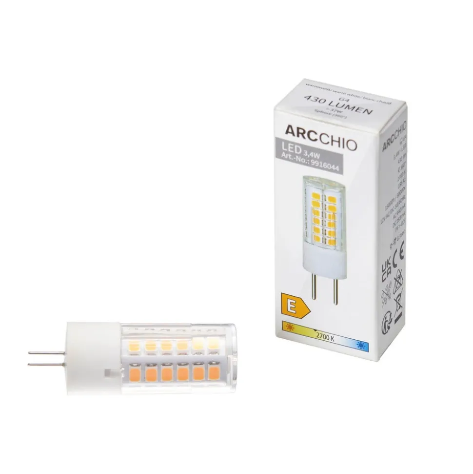 Arcchio LED-stiftsokkelpære G4 3,4W 2.700K 3stk