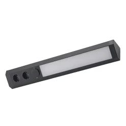 Arcchio LED-underskabsbelysning Ovano, 62 cm, sort, aluminium