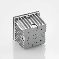 Arcchio LED-vægindbygningslampe Zamo, lamel, hvid, metal, IP65