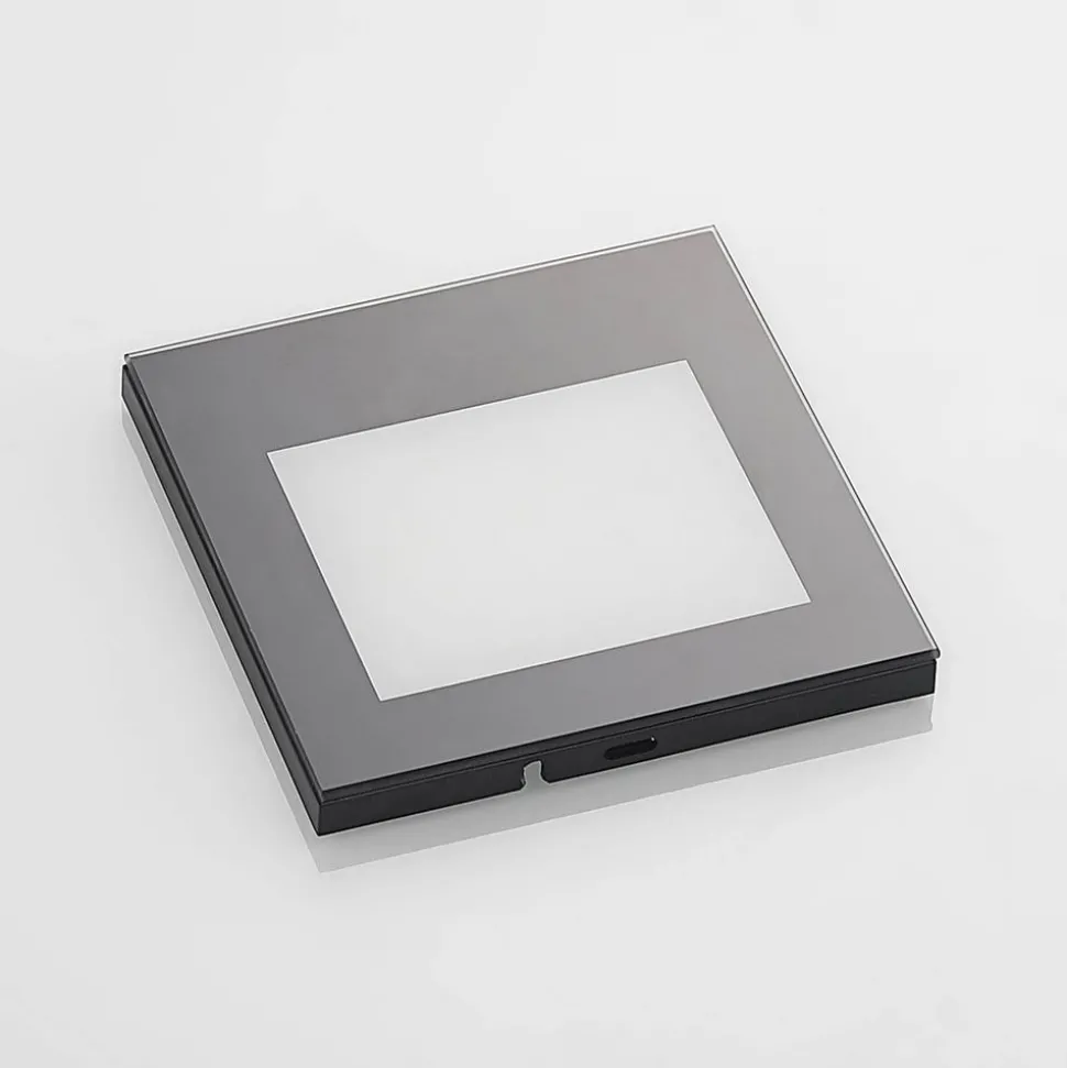 Arcchio LED-vægindbygningslampe Zamo, sort, 11 cm, IP65