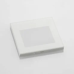 Arcchio LED-vægindbygningslampe Zamo, hvid, 11 cm, metal, IP65