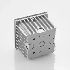 Arcchio LED-vægindbygningslampe Zamo, hvid, 11 cm, metal, IP65