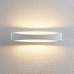 Arcchio LED-væglampe Jelle, 44 cm, hvid, metal, op/ned