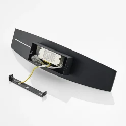 Arcchio LED-væglampe Jelle, 44 cm, sort/guld, op/ned