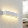 Arcchio LED-væglampe Karam, 53 cm, hvid, metal, op/ned