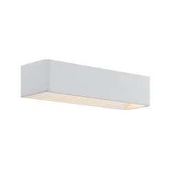 Arcchio LED-væglampe Karam, 37 cm, hvid, metal, op/ned