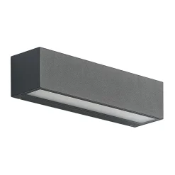 Arcchio LED-væglampe Lengo, 25 cm, 1 lyskilde, antracit, CCT