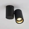 Arcchio loftlampe Gesina, 1 lyskilde, sort, aluminium, 11,6 cm