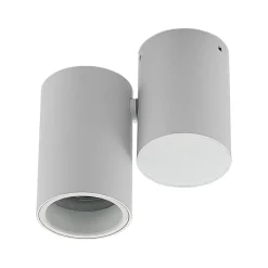 Arcchio loftlampe Gesina, 1-lys, hvid, aluminium, 11,6 cm