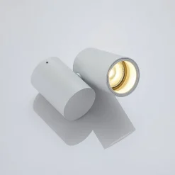 Arcchio loftlampe Gesina, 1-lys, hvid, aluminium, 11,6 cm